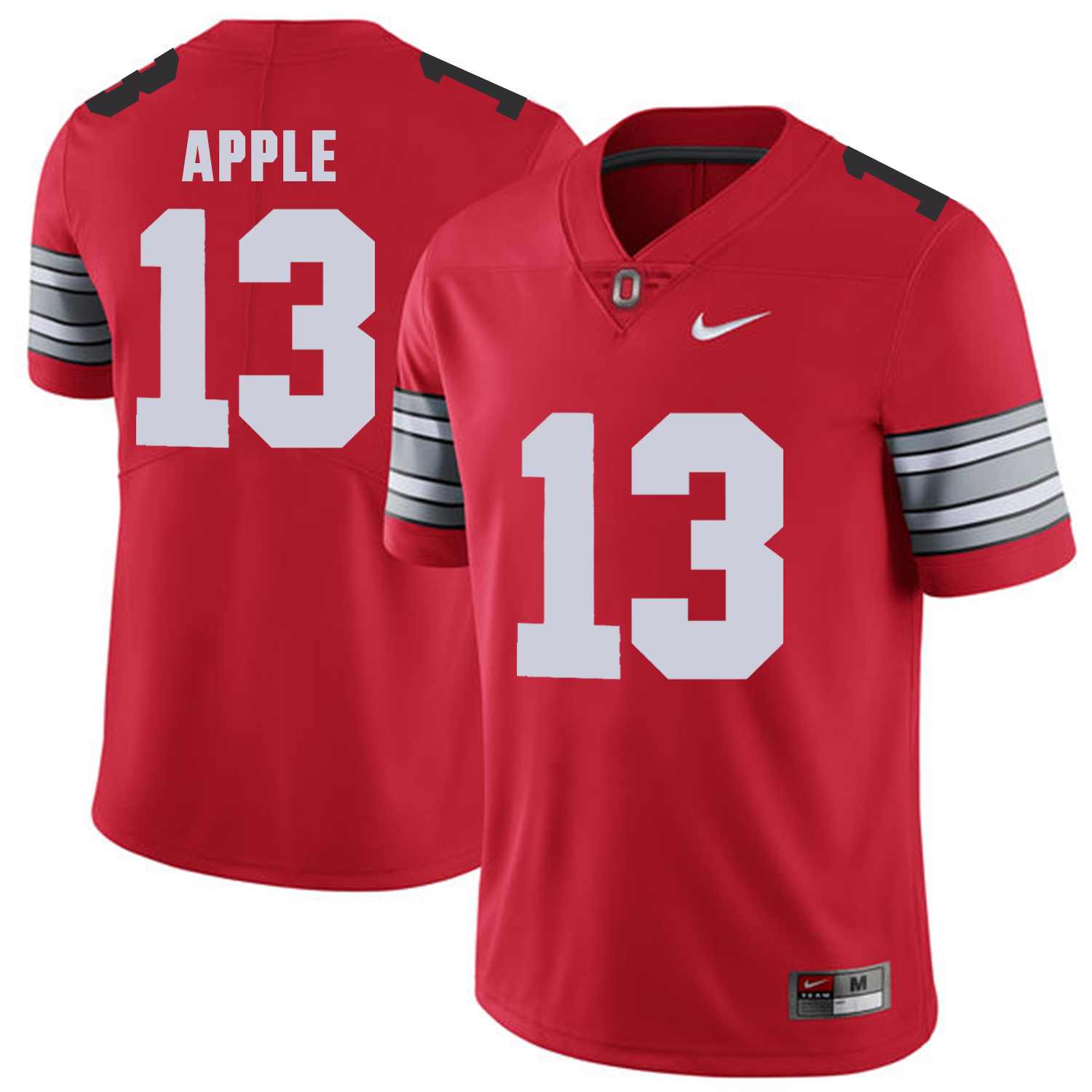 Men Ohio State #13 Apple Red Customized NCAA Jerseys